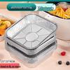 Wutuo Verdickte quadratische Heißluftfritteusen-Aluminiumfolien-Einlagen