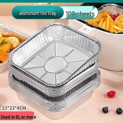 Wutuo Thickened Square Air Fryer Aluminum Foil Liners
