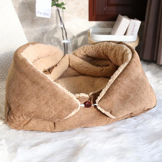 Pet Blanket Multifunctional Foldable Corduroy Warm Soft Cat Bed Mat for Dog