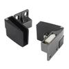 1 par de Bisagra de Aleación de Zinc de Cierre Automático para Puerta de Cristal Sin Taladro Abrazadera Sin Marco Montaje Lateral Herrajes Accesorios para Muebles