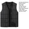 Men Waistcoat V-Neck Sleeveless Single Breasted Quilted Vest Coat with Zipper Pockets Solid Color Plush Lining Thickened Thermal Vest Jacket