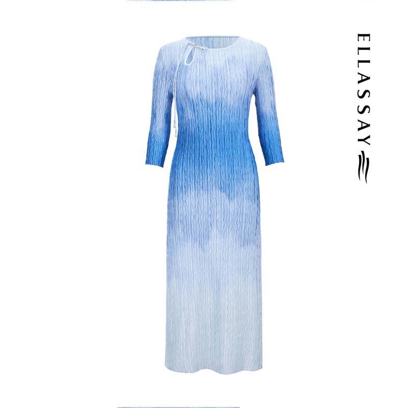 ELLASSAY New Chinese Artistic Mid-length Dress