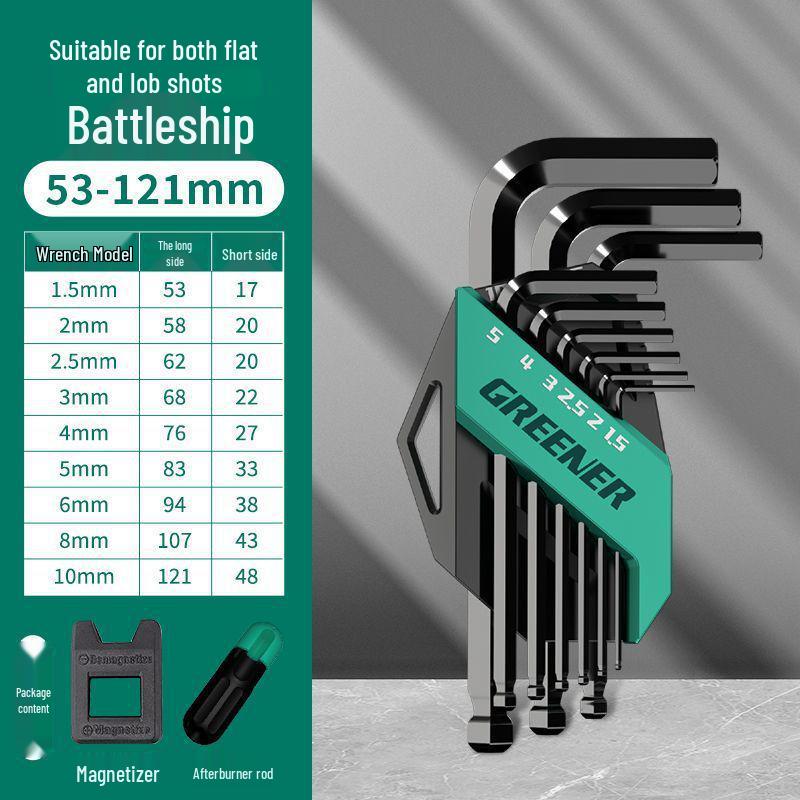 Automatic Combination Hex Wrench and 6-Point Screwdriver Set