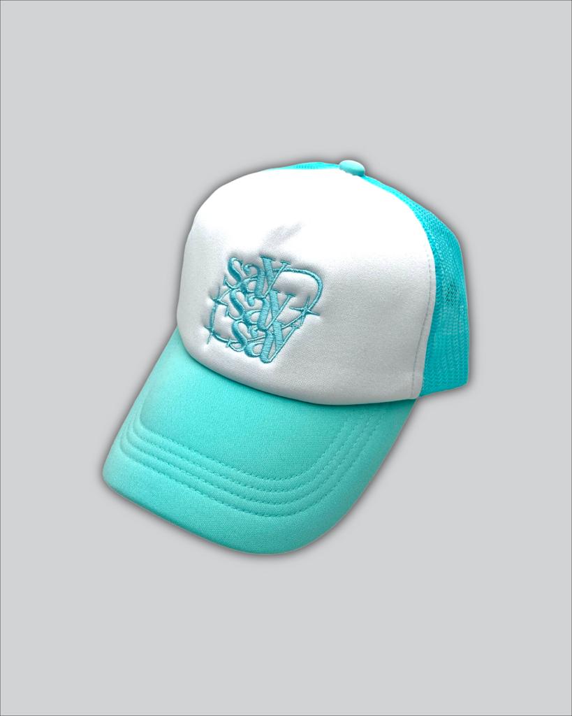 SAYSAYSAY Shine Logo Trucker Cap Mint