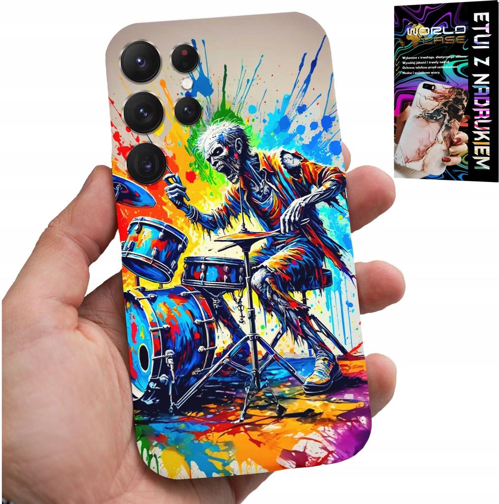 Etui Do Samsung Galaxy S25 Ultra - Rock Perkusja Bębny Kościotrup Pokrowiec