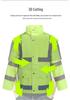 High-Visibility Raincoat & Pants Set for Traffic Safety & Rescue Duties
