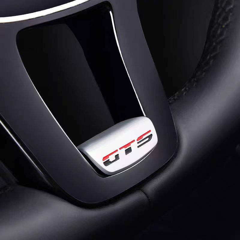 EFG1 Volkswagen Car Steering Wheel Accessories Metal Stickers For VW GTI Polo Golf MK7 Passat B8 Tiguan Jetta T-ROC Touareg Touran CC