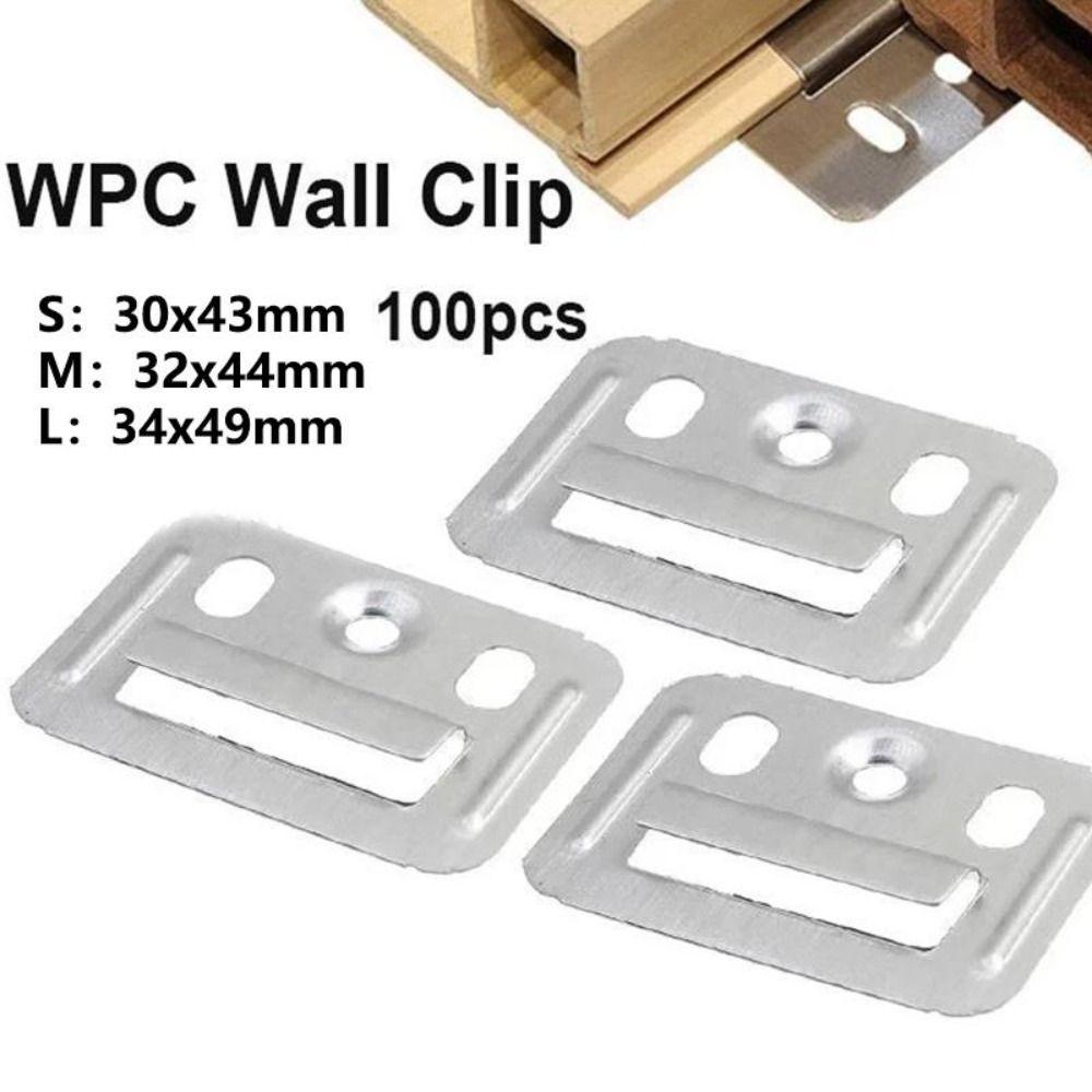 100Pcs Rust Resistant Wall Panel Clips Galvanized Steel Wall Panel Fixing Clamps  Ceiling Cladding
