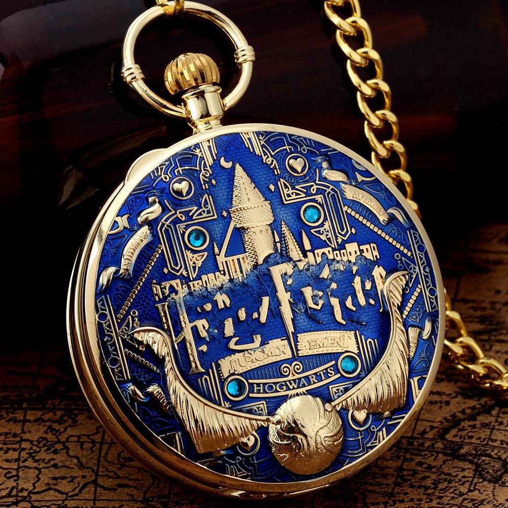 Creative Quartz Music Box Pocket Watch - Harry's College Epoxy Music Box Watch