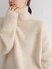 Herbst Winter Vintage Warme Gestrickte Pullover Frauen High Neck Korean Fashion Pullover Neue Lose Basis Design Casual Streetwear Tops