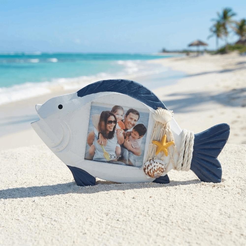 Unique-shaped Nautical Decor Frame 3-inch Instant Photo Frame Ocean-Themed Photo Frame  Coffee Shop