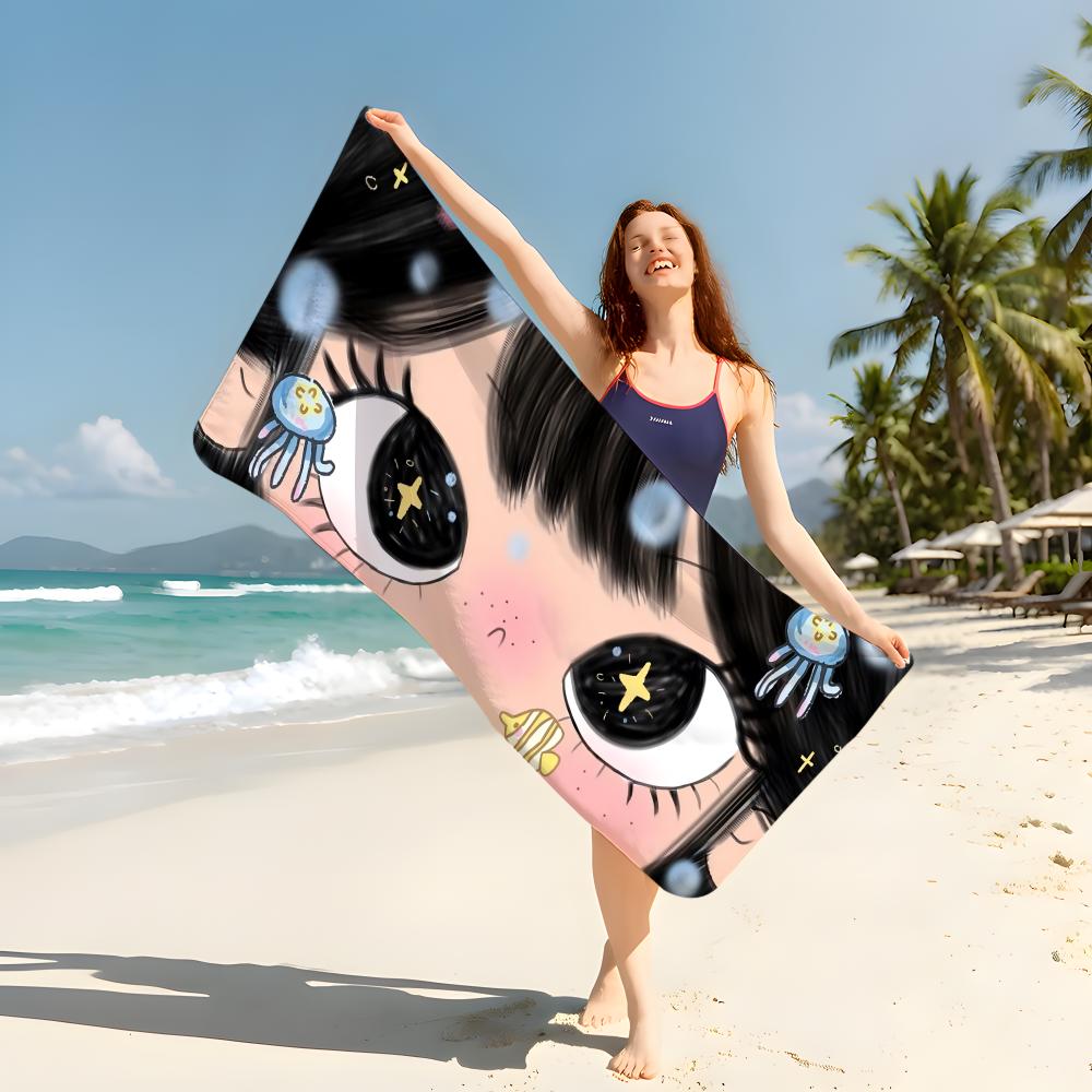 Character J-Jade Y-Yuy Towel Beach Blanket Towel  For Travel Gym Shower Luxury Lightweight Camping Pool hot