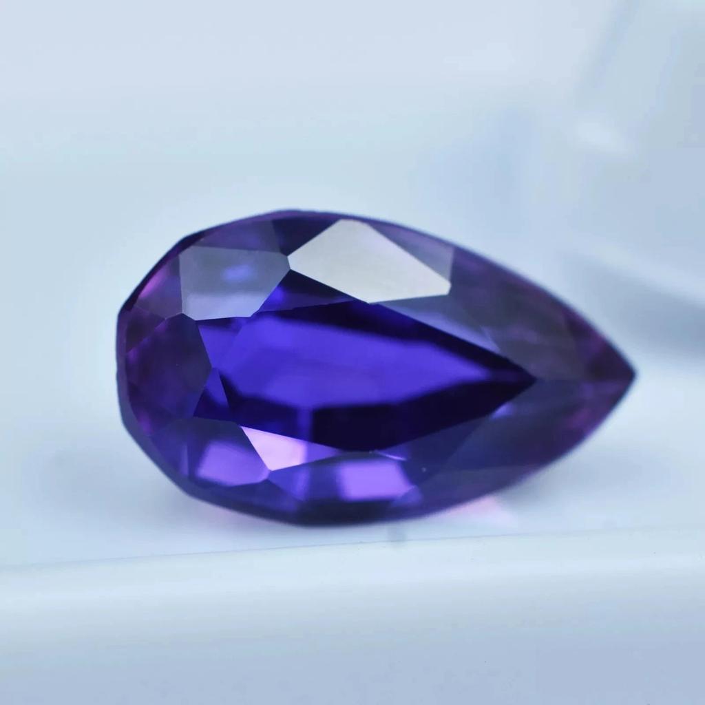Certified Tanzanite Shinning Purple Pear Cut 12-14 Ct Fabulous Loose Gemstone