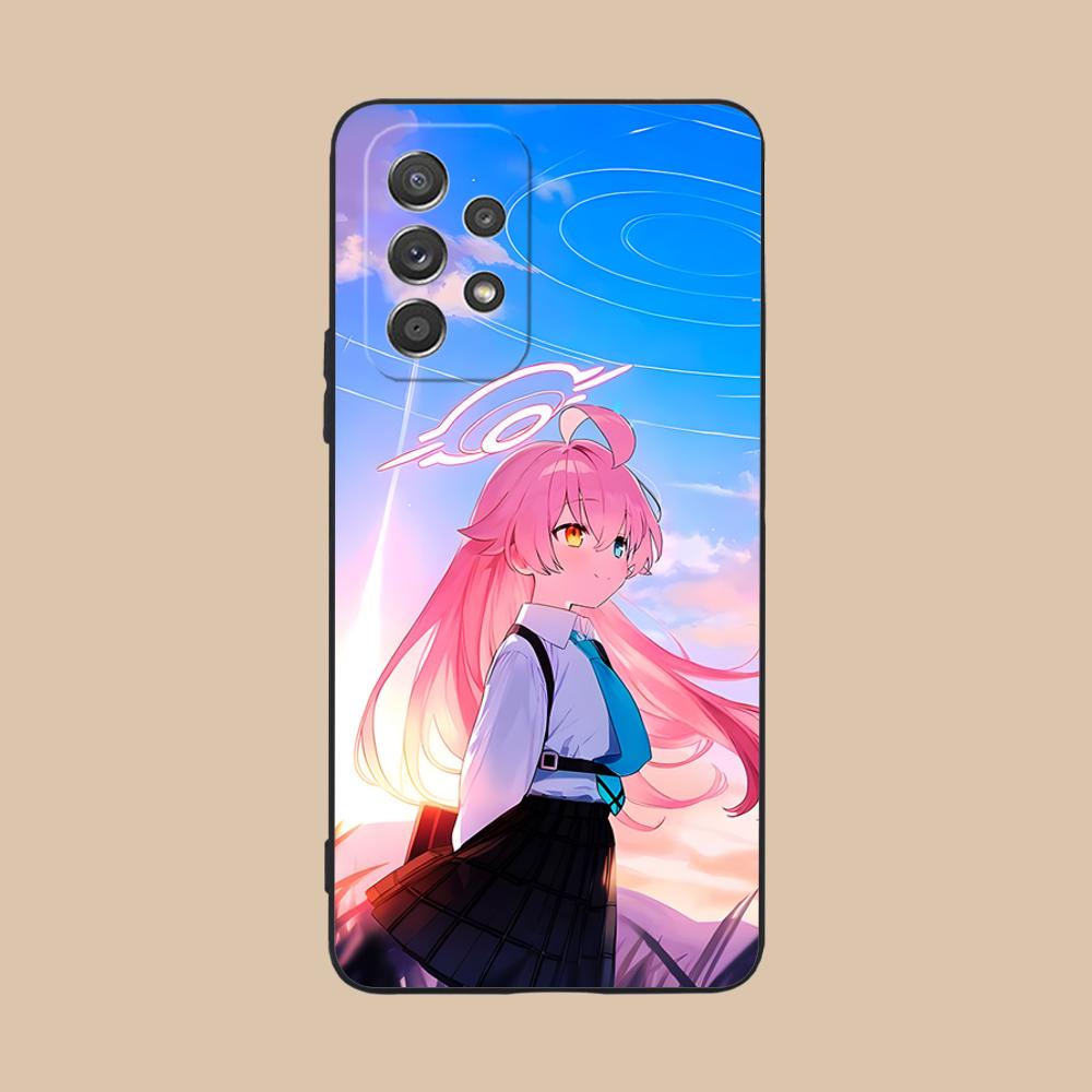 Blue Archive Takahashi Hoshino Matte Mobile Phone Case for Samsung Galaxy M55 54 42 35 34 33 32 23 22 15 14 13 12 F55 5G