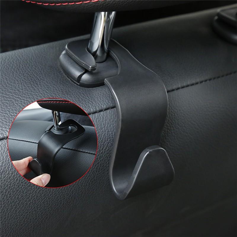 Universal Car Headrest Back Seat Hook Seat Hanger Vehicle Organizer Holder for Handbags Purses Coats and Grocery Bag