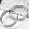 12 Piece Stainless Steel Perforated Tart Ring 8 CM Pastry Mold Durable Mousse Cake Ring  Bakery