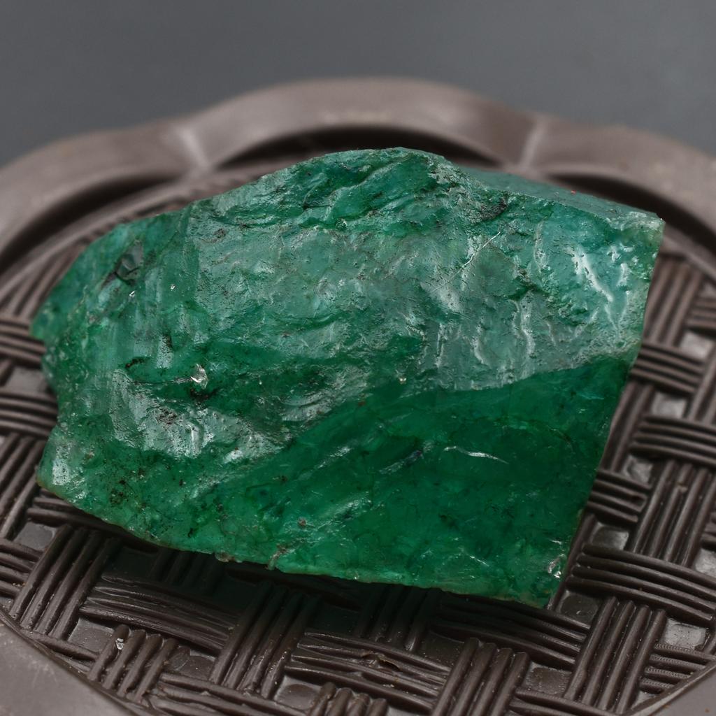 272.05 Ct Earth Mined Natural Emerald Huge Rough CERTIFIED Green Loose Gemstone am00-25-Sa