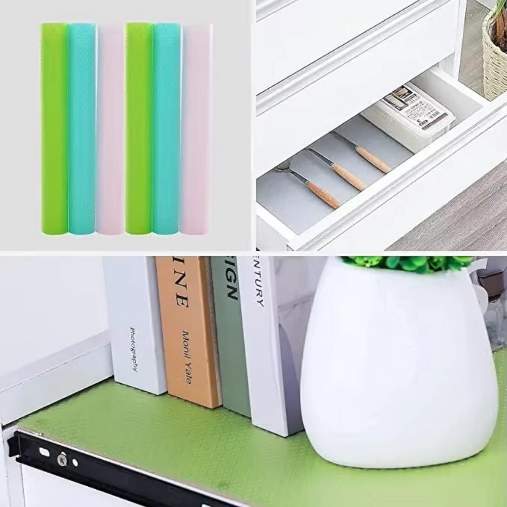 4 Stück/Set Kühlschrankmatte Antifouling-Einlagen Waschbar Schimmelresistent Kühlschrankmatten Zuschneidbar Kühlschrank Fridge Matten