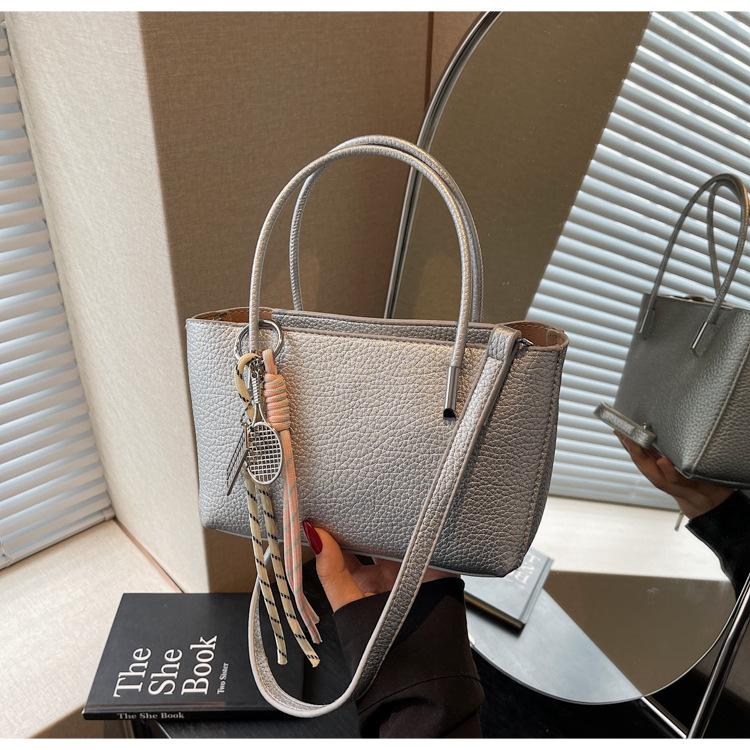 

Летняя маленькая сумка женская универсальная новая модная на плечо сумка-мессенджер популярная сумка-ведро серебряный