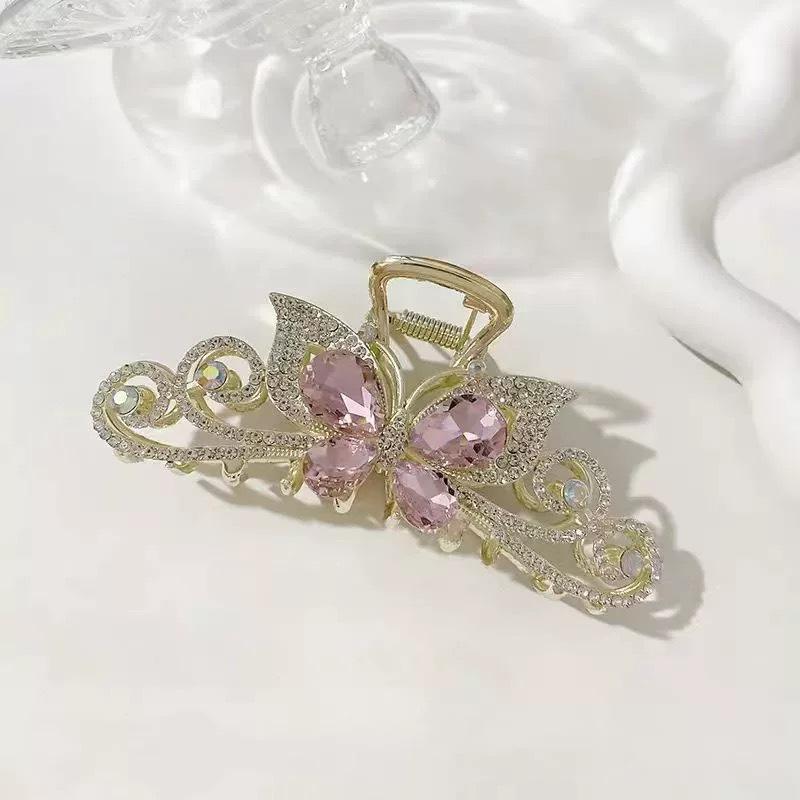 Alloy Womens Back-of-Head Grabber Large High-End Hair Claw Clip Summer 2026 Shark Clip Headpiece Japan and Korean Style