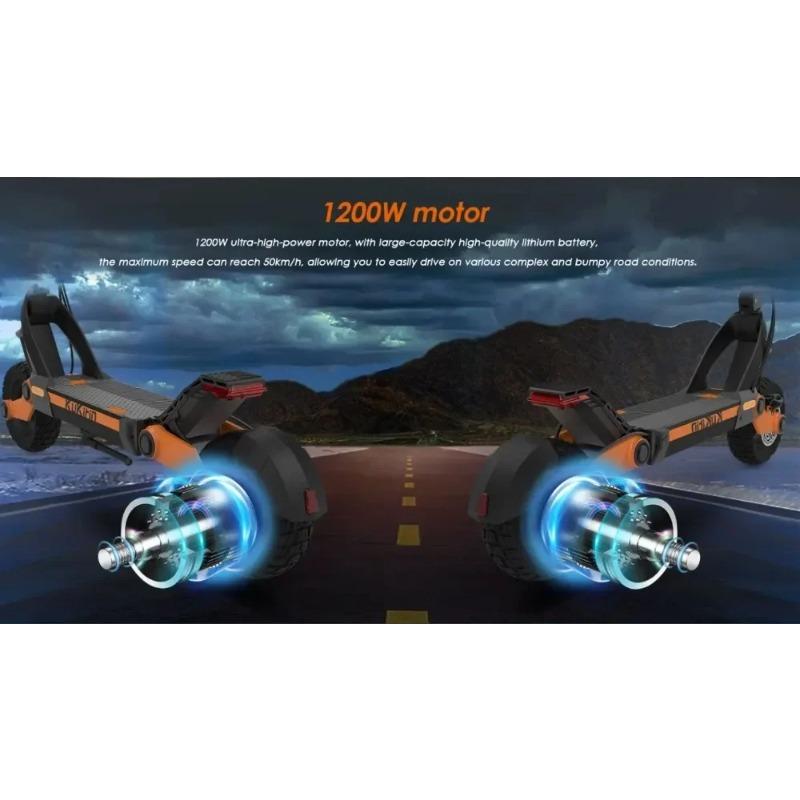 Elektrická koloběžka KUKIRIN G3 1200W Výkonný motor 52V 18Ah 52km/h 63km Dlouhý dojezd Terénní 10palcové pneumatiky Skládací Escooter
