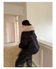 [Large quantities in stock] Autumn and winter down cotton clothes, new milk huhu women's big fur collar, loose and casual