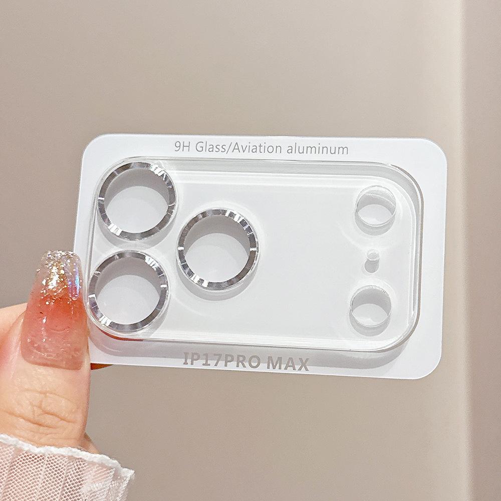 Applicable To Apple 17Promax Lens Film iPhone16 Rear Camera Integrated CD Pattern Protective Ring 15/14/13