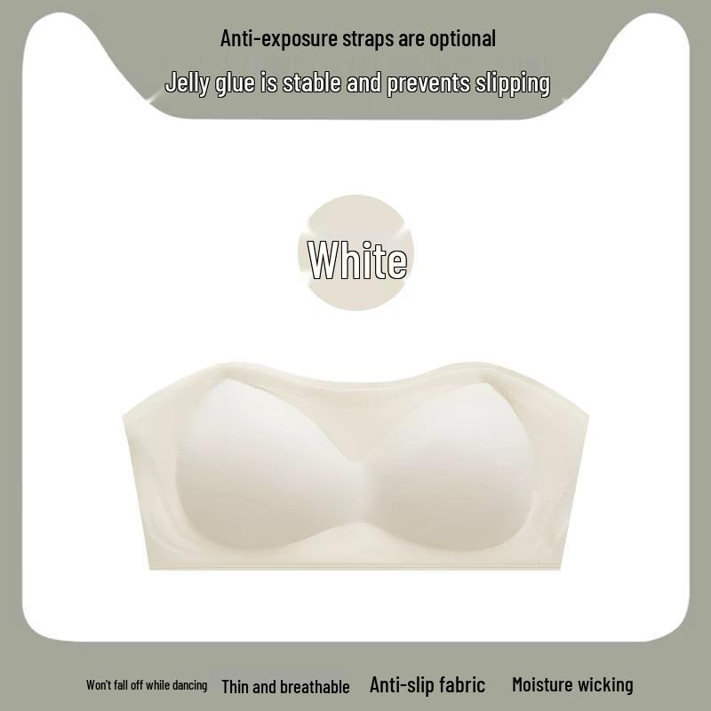 

Authentic Women s Seamless Bandeau: Sweat-Wicking, Non-Slip, Strapless, Anti-Exposure Bra M (34/75 ABC)