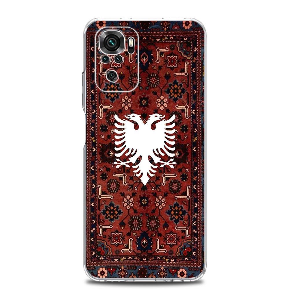 Custodia per Telefono Per Xiaomi Redmi Note 15 14 13 12 4G 10 11 Pro Plus 5G 14C 13C 12C 10C Morbida Copertura in TPU Bandiera dell'Albania Albanesi