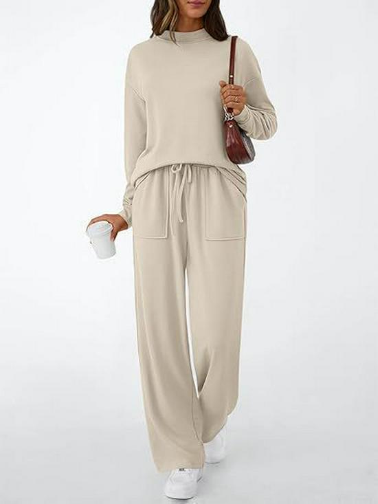 2025 Autumn/Winter Women's Casual Fashion Set with Pockets and Drawstring