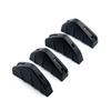 4pcs Universal Car Rear Bumper Lip Diffuser Shark Fins Canards Spoiler Splitter Carbon Black ABS Anti-Collision Accessories