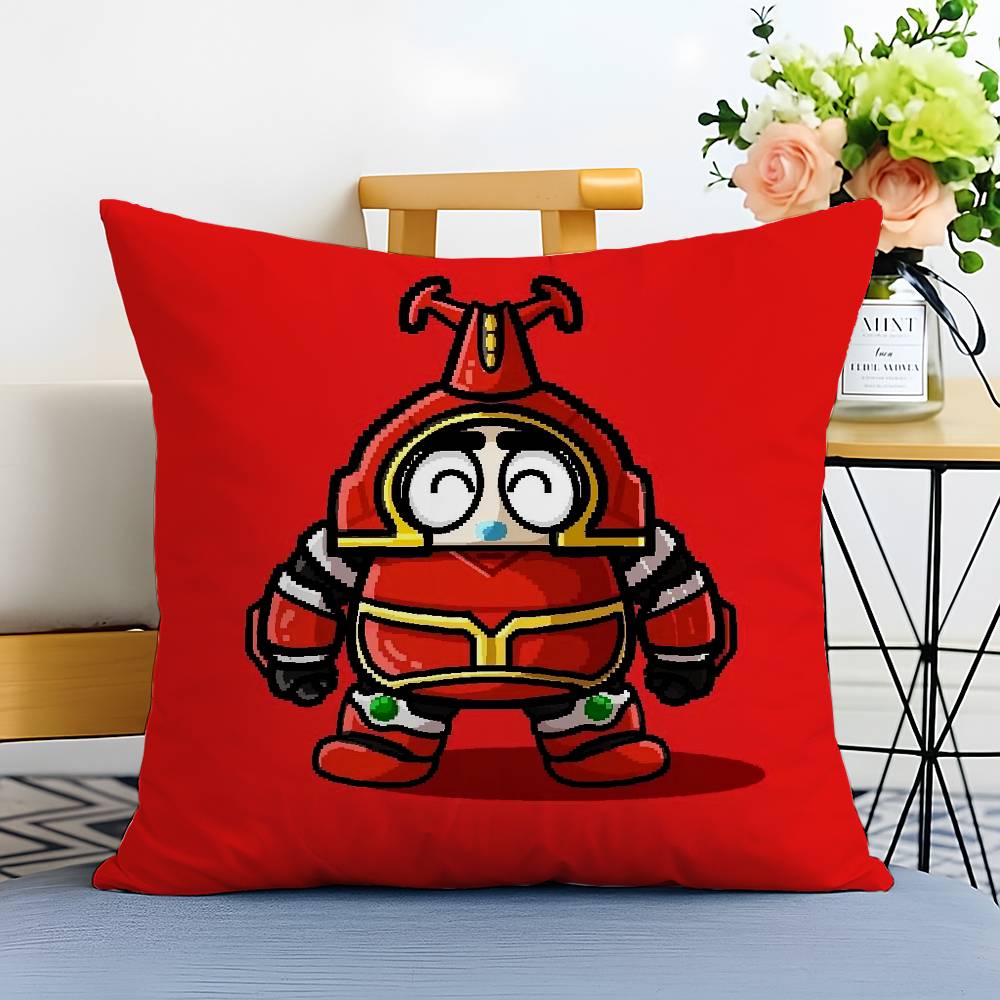 Anime R-Robo Kabutack-MT Cartoon Pillow Case Printed Brushed Fleece Pillow Baby Skin-Touch Eco-Friendly Dye-Sublimat