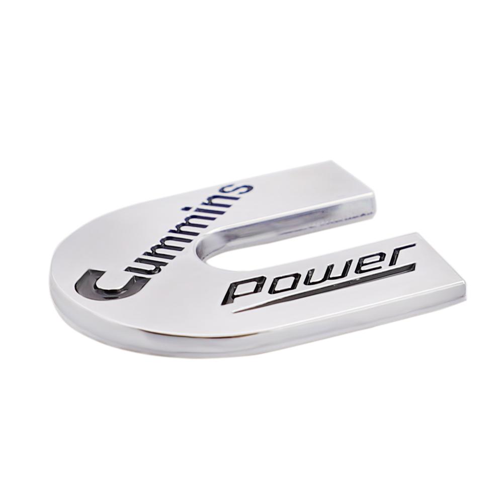 Naklejka Samochodowa ze Stopu Cynku w Kształcie Litery C Naklejka Samochodowa typu C Cummins POWER Naklejka Dekoracyjna Samochodowa Akcesoria Pasuje do Wszystkich Modeli