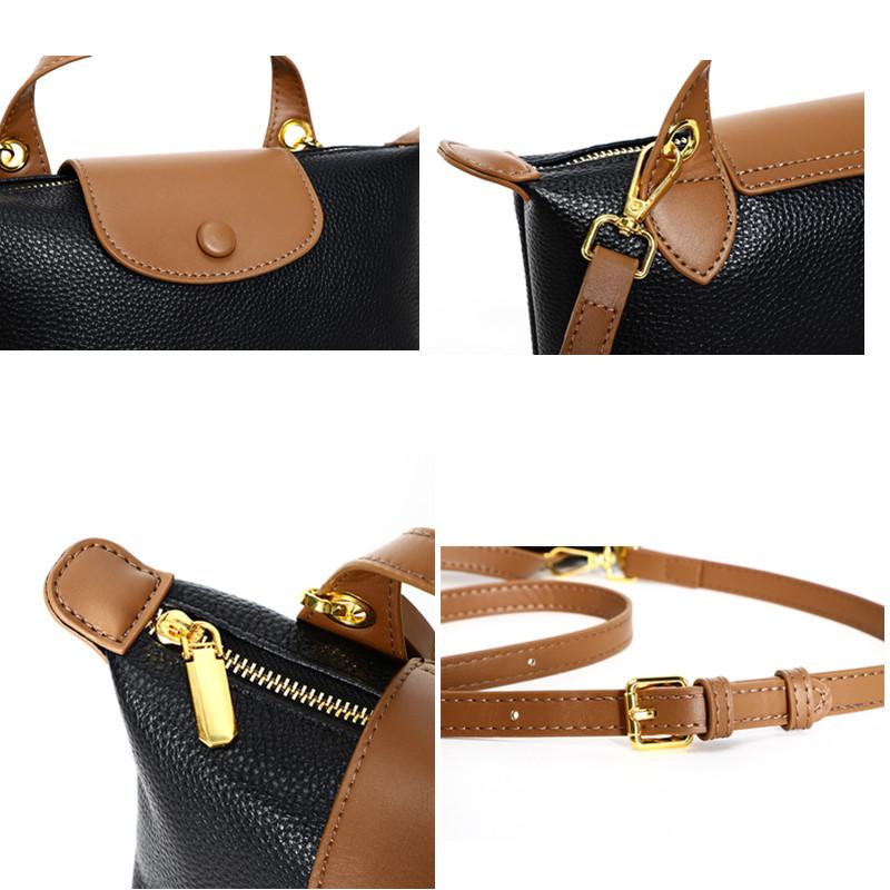 Genuine Leather Messenger Bags Women 2023 Trending Handbags Ladies Branded Shoulder Crossbody 100%Cow Leather Luxury Casual Sac