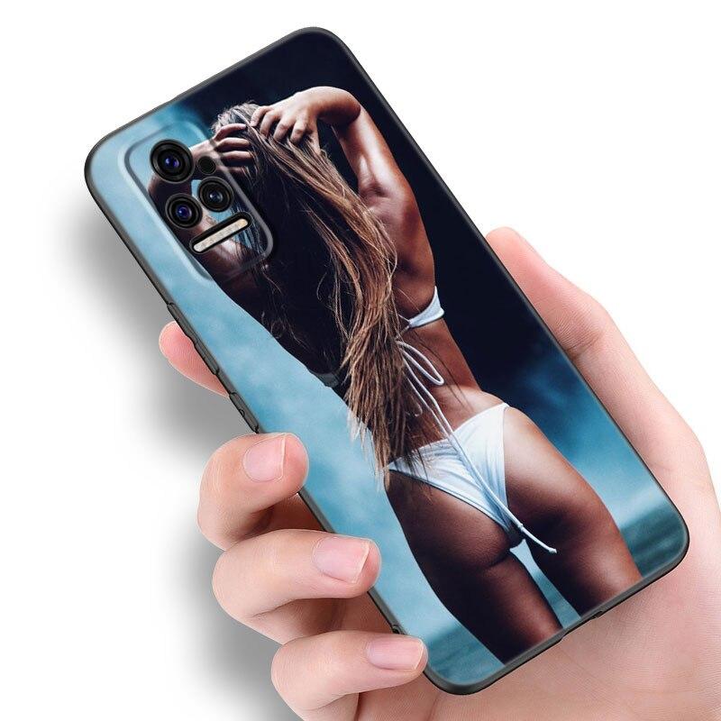 Sexy-Ass Woman Girl Pouzdro na telefon Xiaomi Mi POCO X3 NFC GT M4 M3 12 11T 10T Pro A3 11 Lite NE 5G 12X 11i F3 Soft Black Cover