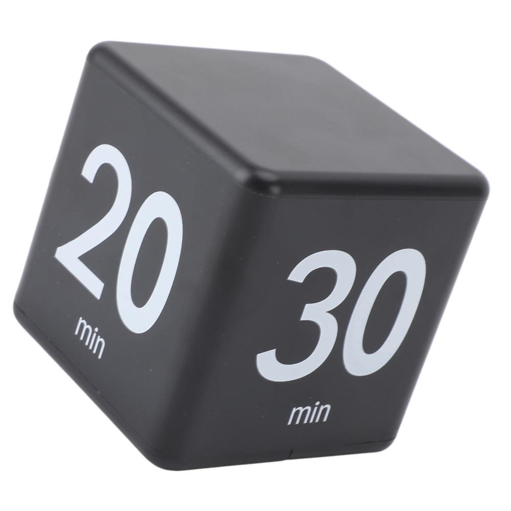 Schwarz Rot Countdown-Timer ABS Würfel-Timer Langlebiger Flip-Timer Kochen Lernen Training Büro