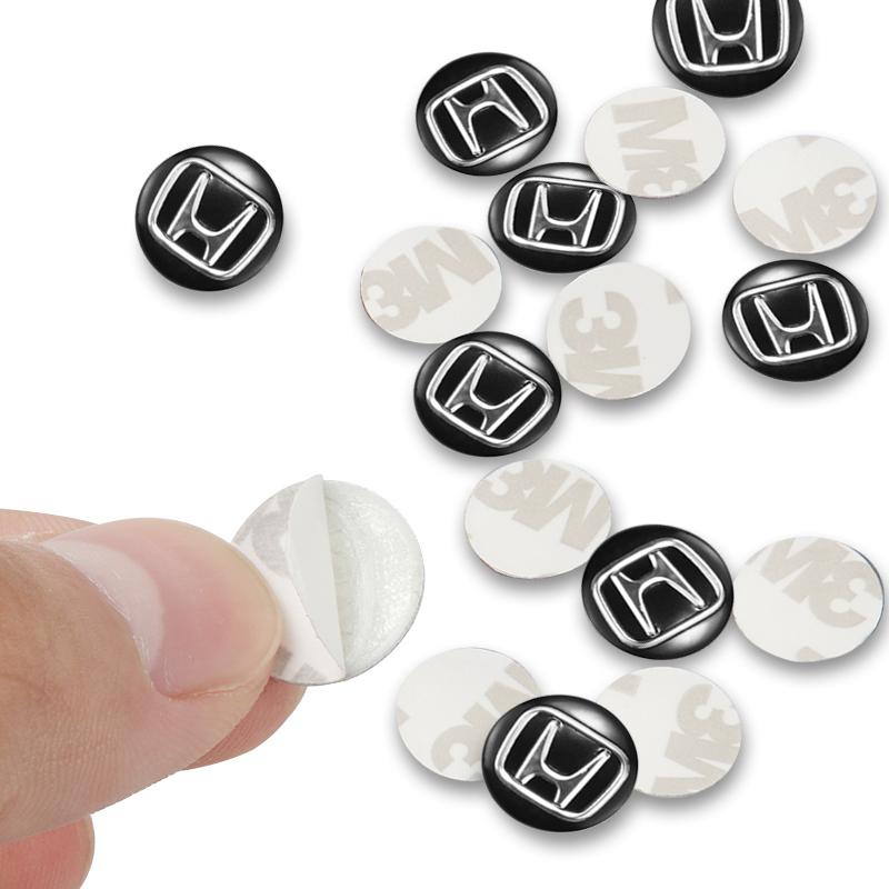 5/10Pcs Aluminium Metal Car Key Badge Stickers For Honda Civic FIT Accord Prelude CRV 5th City CRZ CRX Jazz HRV Pilot Odyssey LK6