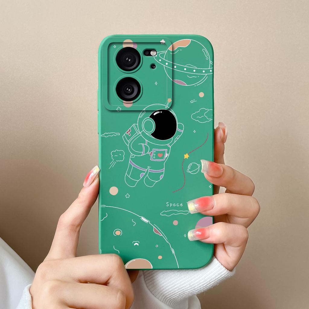 Case For Xiaomi 13T Pro Candy Painted Flowers Phone Cover For Xiaomi 13 T 13TPro Soft Liquid Silicone Shockproof Bumper Coque