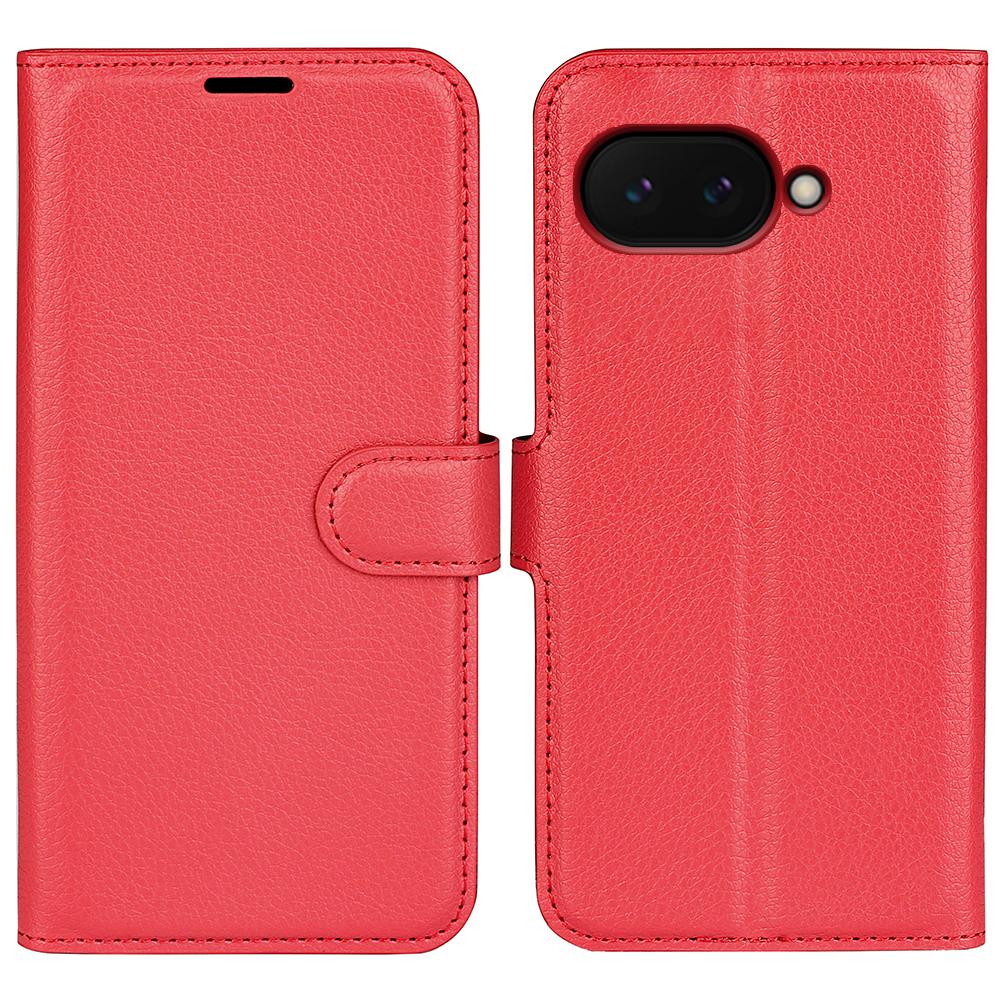 For Google Pixel 9a Case Litchi Texture Shockproof Leather Wallet Phone Cover