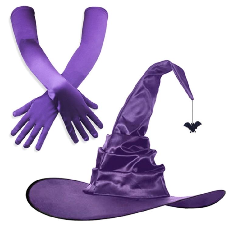 Vampires Halloween Hat Set Stage Performances Hat Multifunctional Witch Hat for Theme Parties and Stage Performances