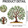 Tree of Life Metal Wall Art: Creative Bird Design for Bedroom or Living Room Décor