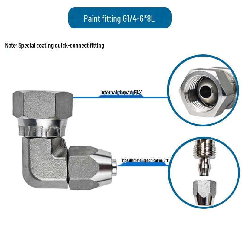 304 Stainless Steel Universal Quick-Connect Pipe Fittings for Spray Gun Equipment