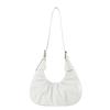 Women's Shoulder Bags with Internal Compartments Monochromatic Zippered PU Bags Stitching Line  New Fashion