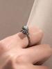 Harang Hr 130R_Double Gemstone Ring (Blue)