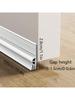 1m TPE Anti-Dust & Noise Reduction Door Bottom Seal, Triple Seal Design, Non-Slip Grooves, Windproof & Soundproof Door Draft