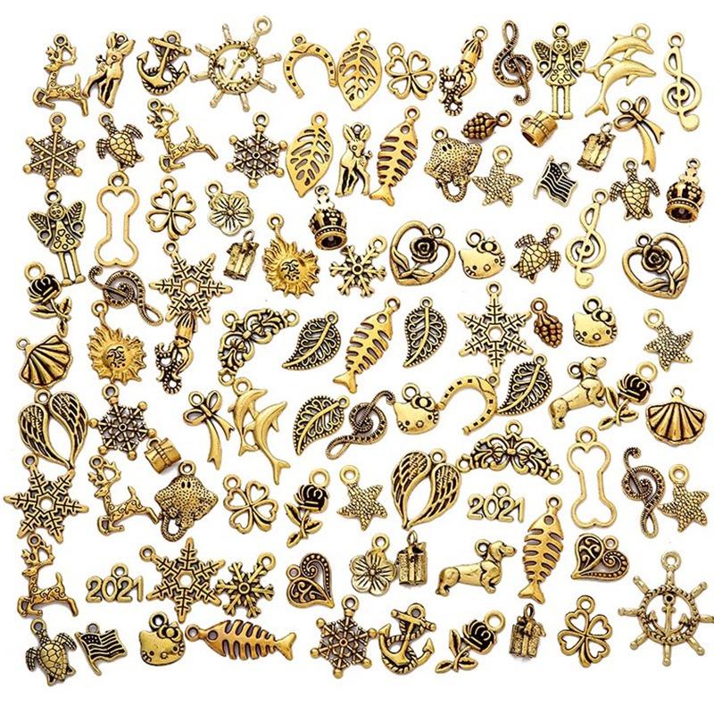 2026 Vintage Mixed Metal Animal Birds Charms Beads Handmade DIY Bracelet Pendant Neacklace Clips Jewelry Making Findings Craft