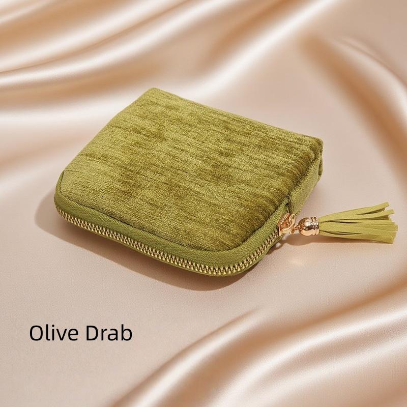 Women's Travel Flannelette Zipper Pouch Portable Modern Luxury Jewelry Packaging Bag Necklace Ring Storage Container