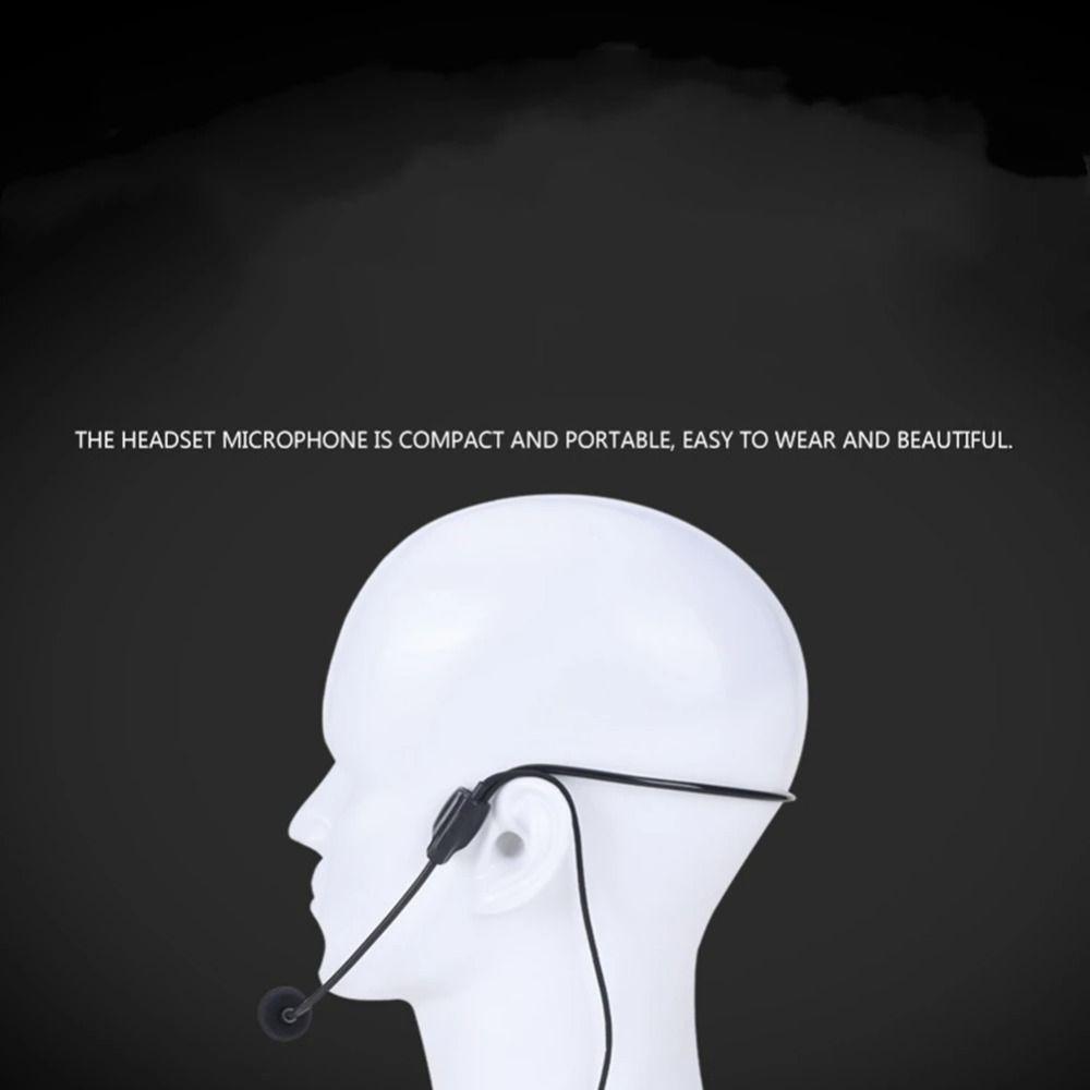 New Portable Wired Microphone Head-mounted 3.5mm Plug Headset Microphone Video Recording Flexible Speech Headset Mic