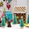 12PCS DIY Mini Christmas Tree 4.5cm Sisal Silk Cedar Desktop Decoration Small Christmas Tree Xmas New  Navidad Decor Gifts