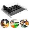 Refrigerator Drink Organizer Dispenser Auto Beer Pusher Holder Adjustable Width Soda Can Bottle Pusher for Kitchen Fridge Gadget